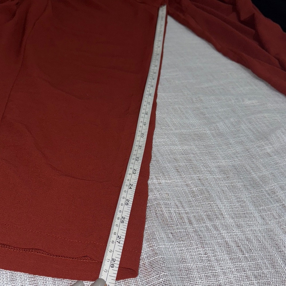 Red Wide Leg Pants - Picture 6 of 7